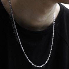 New Stainless Steel Link Chain Necklace For Men And Women Measurments Length 19.6 In Color May Vary From Screen To Screen Same Day Or Next Day Shipping Offers Are Welcome Smoke Free Home Wa Pet Free Chain Necklace For Men, Link Chain Necklace, Necklace For Men, Mens Accessories Jewelry, Cuban Link Chain, Cuban Link, Chain Link Necklace, Silver Man, Woman Colour