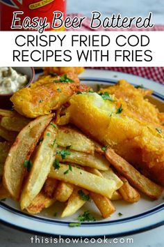 this easy beer battered crispy fried food recipe is made with fries