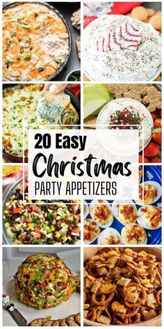 20 easy christmas party appetizers that are perfect for any holiday gathering or celebration