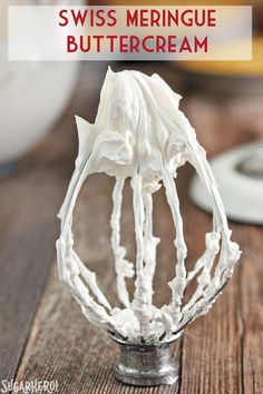 how to make swiss meringue buttercream in a glass whisk