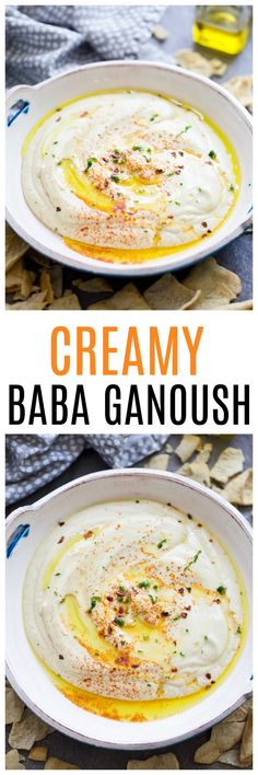 creamy baba ganoush is an easy and delicious appetizer