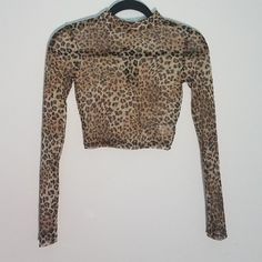 Animal Print Mesh Long Sleeve Crop Top Small Perfect For Girls Night Out, Cocktails, Party New With Tags. 92% Polyester 8% Spandex Measurements Available Upon Request. Offers Welcome!! Brown Stretch Long Sleeve Crop Top, Leopard Print Stretch Tops For Spring, Spring Leopard Print Stretch Top, Stretch Leopard Print Tops For Summer, Spring Stretch Leopard Print Tops, Summer Stretch Leopard Print Tops, Stretch Brown Crop Top, Fitted Leopard Print Tops For Spring, Brown Stretch Crop Top For Party