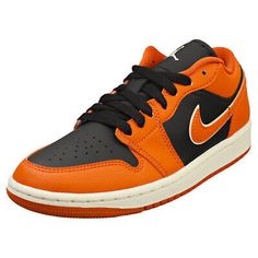 ad eBay - The Womens AIR JORDAN 1 LOW SE from Nike combines a Synthetic upper with a durable Rubber sole. These Fashion Trainers feature Lace-Up fastening, Textile insole and Textile lining. Casual Orange Jordan Shoes, Casual Orange Low-top Jordan Shoes, Casual Orange Leather Jordan Shoes, Casual Breathable Nike Jordan Shoes, Casual Orange Synthetic Basketball Shoes, Womens Air Jordan 1, Womens Air Jordan, Fashion Trainers, Nike Air Jordan 1 Low