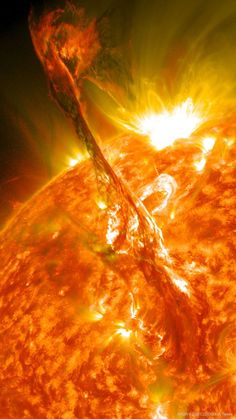 an image of the sun taken from space