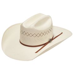 Featuring this quality Ariat 30X hat by M & F Western Products. It has a 2 cord golden tan band and an Ariat hat pin. Unbeatable durability and comfort with the genuine leather sweatband. Leather SweatbandCrown: 4-1/4Brim: 4-1/4 White Adjustable Sun Hat, Western Straw Hat For Country Events, Western Straw Hat With Flat Bill For Country Events, Western Straw Hat For Country Events With Flat Bill, Western Panama Hat For Country Events, Western Panama Hat With Flat Bill For Country Events, Western Straw Hat With Flat Bill For Ranch, Western Style Flat Bill Panama Hat For Country Events, Western Style Straw Hat For Western-themed Events