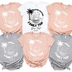 Family Beach Summer Vacation Shirt, Family Matching Shirt, Summer Vacation Shirts, Beach Shirt, Beach Vacation Tee, Family Beach Trip Shirt ♥PRODUCTION TIME: 1-5 days (usually 2-3 days) ♥SHIPPING TIME: 2-5 days (usually 3 days) ♥PRODUCT DESCRIPTION: Infant Fine Bodysuit Baby clothing needs to be both durable and soft. With the infant fine jersey bodysuit, youths get just that. The fabric is 100% cotton for solid colors. For heather colors, polyester is included. There are seams along the sides o Bahamas Shirt Ideas, Hawaii Family Vacation Shirts, Family Beach Trip Shirts, Best Friends Road Trip, Family Beach Shirts, Friends Road Trip, Vacation Shirts Beach, Christmas Camping, Funny Vacation Shirts