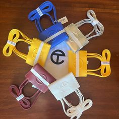 Pink, Yellow, Painters Tape , Silver, And Oxblood Telfar Bag Size, Telfar Handbag, Telfar Bags, Telfar Handbags, Painters Tape, Shopping Bags, Pink Yellow, Mini Bag, Pink Blue