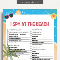 Beach Scavenger Hunt Printable Template – Digital Download for Fun Beach Activities and Exploration Beach Scavenger Hunt, Scavenger Hunt Ideas, Scavenger Hunt Printable, Water Island, Beach Outing, Beach Items, Family Outings, School Calendar, Fun Beach