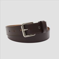 Complete your look with this stretch casual belt with rivets by Goodfellow and Co that is sure to make a great addition to your everyday wardrobe. The elevated, leather and faux leather blend stretch belt strap adds a touch of sophistication to both your casual and formal outfits, while giving you a comfortable and customizable fit with each wear. Plus, thanks to an adaptive friendly design, this belt is so easy to put on that you can use just one hand to wear and secure it in place. Size: S/M. Adjustable Casual Belt For Workwear, Classic Adjustable Fabric Belt, Casual Brown Belt For Fall, Casual Brown Belt For Workwear, Casual Brown Belt For Work, Casual Adjustable Brown Belts And Suspenders, Casual Brown Adjustable Belt, Flexible Stretches, Sensory Friendly