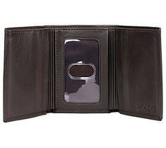 With a luxe feel of leather, this tri-fold wallet is just the thing to help him stay organized. From J. BUXTON. Three Fold, Fold Wallet, Trifold Wallet, Tri Fold, Stay Organized, The Thing, Staying Organized, Fashion Handbags, Wallet