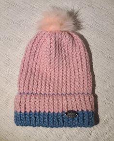 Handmade wool beanie Wool Crochet Hat For Winter, Trendy Wool Hat For Winter, Trendy Wool Winter Hat, Trendy Winter Wool Hat, Cozy Wool Hats For Cold Weather, Winter Wool Knit Hat, Warm Wool Crochet Hat For Cold Weather, Casual Pink Bonnet, One Size Fits All, Casual Pink Bonnet One Size