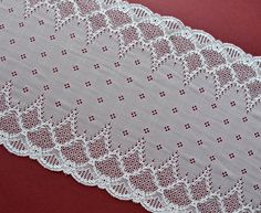 Off-white stretch lace trim with a pretty geometric design. Wide elastic lace with double flounce edges and is excellent quality with a soft handle and drape. This listing is for 1 METER = 1.09 yard width: 8.85 inch = 22.5 cm Ideal for sewing and craft projects. This stretch lace ideal for lingerie, bra making, clothing, accessories, doll dresses, table runner decoration, home textile, gifts, bags decoration, skirt bottoming, home decor and other projects you could imagine. Multiples of 1 meter White Scalloped Stretch Lace, White Stretch Scalloped Lace, Textile Gifts, Making Clothing, Bra Making, Gifts Bags, Blue Tulle, Mood Board Design, Doll Dresses