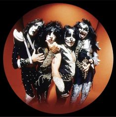 the kiss band posing for a photo together