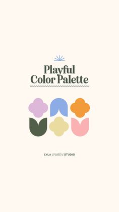 the logo for playful color palette