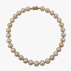 Indulge in the elegance and natural beauty of this stunning South Sea pearls necklace, featuring Golden South Sea pearls sourced from Indonesia. Crafted with meticulous attention to detail, this necklace is a testament to exceptional craftsmanship and exquisite materials.Secured with a 14K yellow gold 'twist and lock' clasp, the necklace measures 17.25 inches (43.5cm) in length, draping gracefully around the neckline. The weight of 95.7g adds a substantial feel and underscores the luxurious qual Luxury Pearl White Necklace With High Luster, Luxury Pearl Pendant Necklace With Round Beads, Luxury Pearl Necklaces With Round Beads, Luxury Akoya Pearl Necklace, Luxury Pearl White Necklaces With Round Beads, Luxury Single Strand Pearl Necklace, Luxury High Luster Pearl White Necklace, Luxury High Luster Pearl White Pearl Necklace, Luxury Pearl White Necklace With Round Beads