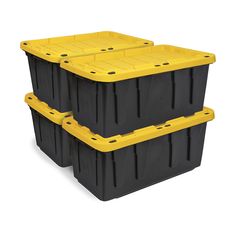 PRICES MAY VARY. SPACE SAVER: Maximize workshop or garage organization with 17-gallon storage capacity. Securely stack with nesting lid design. PORTABLE DESIGN: Designed with sturdy ergonomic handles for added comfort and tie-down channels for easy transporting. SECURE LID: Weather-resistant snap-tight lid keeps contents protected. Integrated slots allow the tote to be locked or zip tied for added security. MULTI-PURPOSE: Utility storage container is great for storing and transporting heavy and Attic Workshop, Room Attic, Garage Basement, Basement Laundry, Utility Storage, Tote Organization, Save Room, Lid Storage, Bedroom Closet