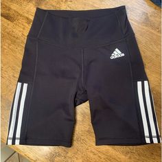 New Without Tags Condition. Adidas Activewear With Built-in Shorts, Adidas Workout Bottoms With Built-in Shorts, Black Compression Athletic Knee-length Shorts, Black Compression Knee-length Athletic Shorts, Adidas Athletic Shorts With Built-in Shorts, Black Athleisure Biker Shorts Above Knee, Black Compression Athletic Shorts Above Knee, Black Activewear With Built-in Knee-length Shorts, Sporty Black High-waisted Biker Shorts