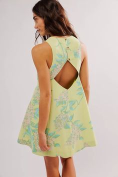 Susie Mini Dress | Free People Dress Date Night Outfit, Green Summer Dresses, Rush Dresses, Free People Clothing, Short Dresses Casual, Mini Cocktail Dress, Cute Summer Outfits, Free People Dress, Boho Clothing