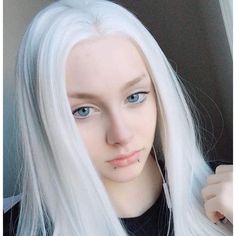 100% Heat Resistant Fiber Hair, Soft Wigs 2.Base Material: Transparent Swiss Lace Length : 22 Inches Color : Platinum White #1001 (Kind Reminder:Slightly Color Different Between Different Monitors). Texture : Straight Density : About 140%-160% Density Wigs Net Weight:About 385-415 Gram Cap : Medium Cap Size Stock , Circumference 22-22.5 Inch With Adjustable Straps And 3 Combs Long Straight Lace Front Wigs, Fringe Braid, Women Pixie Cut, White Wig, Frontal Hairstyles, Short Straight Hair, Pixie Cut Wig, Straight Lace Front Wigs, Layered Fashion