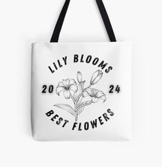 lily blooms are the best flowers tote bag