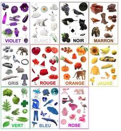 the different types of objects are shown in this poster for children's learning and development