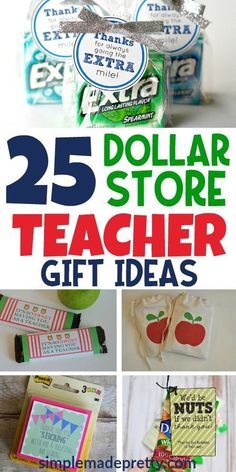 the 25 dollar store teacher gift ideas are great for teachers and their students to make