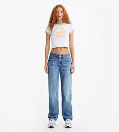 Low Pro Women's Jeans - Light Wash | Levi's® US Light Wash Levis, Perfect Live, Body Posture, 90s Denim, Vintage Fits, Levis Women, Go Ahead, Stretch Denim, Straight Leg Jeans