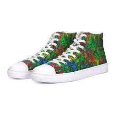 Unisex Hightop Canvas Shoe w/ a Print of My Unique Palette Knife Art  Unisex Wearable Art Hightop Canvas Sneakers  #mensfashion #womensfashion #hightops #sneakers #streetwear #abstractart #original #abstract #artwork #artist #wearableart #colorful #hiphop #footwear #athletic #sneakers #musician #men #women #trendy #canvasshoes #fashion #unisex #shop #etsy Palette Knife Art, Man Dressing Style, Canvas Shoe, Knife Art, Mens Fashion Fall, Palette Knife, Athletic Sneakers