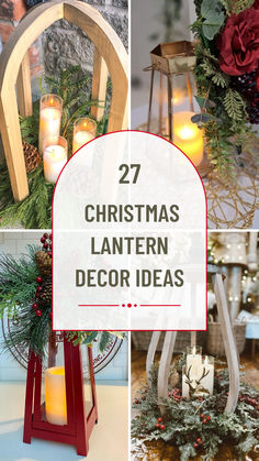 Cozy up your home this season with Christmas lantern decor ideas! From glowing candles to festive greenery and rustic touches, these lanterns add a warm and magical vibe to your holiday decorations. Christmas Open Lantern Ideas, Christmas Decorations With Lanterns, Christmas Wood Lanterns, Rustic Christmas Lantern Ideas, Diy Lantern Christmas Decor, Christmas Candle Lantern, Lantern And Candle Centerpieces, Extra Large Lantern Decor Ideas, Lantern Decor For Christmas