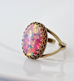 Fire Opal Ring, Large Opal Ring, Fire Opal Jewelry, Vintage Opal Ring, Silver Opal Ring, Oval Opal Stone Ring, Colorful Ring,Glass Opal Ring #LargeOpalJewelry #FireOpalRing #GlassOpalRing #GoldOpalRing #OpalRings #VintageOpal #OpalJewelry #LargeOpalRing #SilverOpalRing #OvalOpalRings Elegant Multicolor Cabochon Opal Ring, Multicolor Oval Cabochon Opal Ring, Multicolor Opal Round Ring, Multicolor Opal Ring Gift, Opal Accessories, Dragons Breath Opal, Stone Crown, Opal Stone Ring, Fire Opal Jewelry