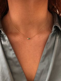 A Toi Et Moi style to carry around your neck. A 0.04ct round Diamond, SI clarity, G-H color, and a 0.20ct pear Emerald prove that opposites attract. A subtle pop of color, this piece stands on its own, or is lovely when incorporated into your daily necklace story. Adjustable length: 16-18'' Minimalist Diamond Necklace, Daily Necklace, Round Diamond Pendant, Minimalist Necklace Gold, Daily Jewelry, Opposites Attract, Emerald Necklace, Minimal Jewelry, Colourful Necklace