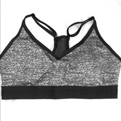 Nwt Victoria’s Secret Gray And Black Adjustable Sports Bra With Removable Pads. This Is My Favorite Sports Bra Hands Down. I Wear Dd And The Support Is Perfect. This Item Doesn’t Have A Physical Tag Attached But Is In The Packaging From Vs Gray Activewear With Built-in Bra For Sports, Stretch Gray Sports Bra, Casual Gray Activewear With Built-in Bra, Gray Stretch Sports Bra For Sports Season, Gray Stretch Sports Bra, Sweat Resistant, Gray Stretch Sweat Resistant Sports Bra, Heather Grey Athleisure Activewear For Gym, Heather Grey Athleisure Activewear For Sports, Gray Sports Bra For Gym