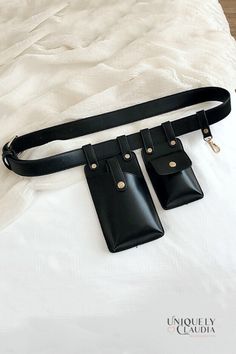 Ready to Go Belt Crossbody Purse | Uniquely Claudia Boutique Leather Waist Pack, Waist Bag Fashion, Trendy Belts, Leather Waist Bag, Large Pouch, Tool Belt, Estilo Punk, Belt Purse, Style Punk