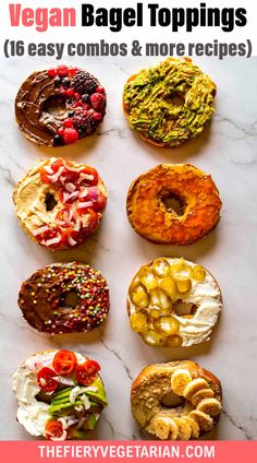 the vegan bagel toppings are easy to make and delicious