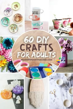 the collage is full of crafts for adults to do with their kids and they are also making them crafty