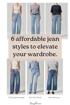 Business Capsule Wardrobe, Business Capsule, Fitting Rooms, Jean Fits, Affordable Jeans, Jeans With Heels, Platform Flip Flops, Oversized Jeans