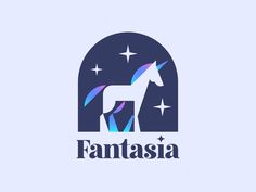 the logo for fantassia, an online store that sells unicorns and stars