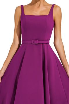 Phyllis Purple Slip Midi Dress Cocktail Sleeveless Fit And Flare Dress, Elegant Sleeveless Midi Dress For Garden Party, Elegant Dresses With Pleated Waist For Garden Party, Sleeveless Midi Dress With Pleated Waist For Party, Sleeveless Mini Dress With Pleated Waist For Party, Purple Fitted Sleeveless Midi Dress, Elegant Sleeveless Dress With Fitted Bodice For Garden Party, Elegant Sleeveless Mini Dress For Garden Party, Elegant Solid Color Dress For Garden Party