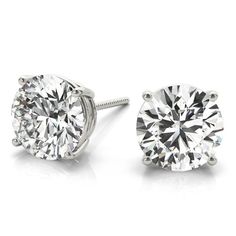 Diamond Stud Earrings are forever Jewel with sparking round diamonds. Diamonds set in prongs add extra brilliance to this incredible earrings. Diamonds stud in 14K gold create a fine jewelry piece to be cherished all life long. Secured push back or screw back add the security and ease of daily wear. Diamond total weights and dimensions are approximate. STONE(S) Diamond Weight: 0.25 carat tw. Color: I Clarity: I2 Guarantee: Yes with Free Warranty Type of Stone: Diamond Shape of Stone: Round Type Diamond Earrings Studs Round, Solitaire Earrings, Solitaire Studs, Earrings Round, Diamond Stud Earrings, Christmas 2019, Fine Jewels, Diamond Stud, Stud Earrings Set