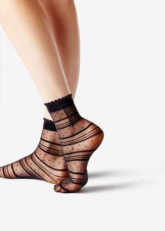 Chaussettes Femme - Calzedonia Fancy Socks, Velvet Heels