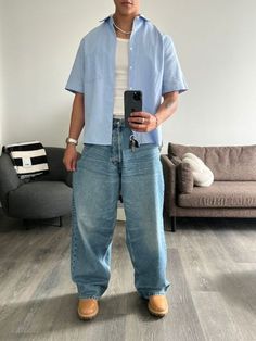 Man Streetwear Outfits, Men’s Summer Streetwear Style, Mens Streetwear Aesthetic, Guys Summer Outfits, Inspo Fits, Shirt Outfit Men, 90s Fashion Men