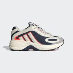 Inspired by iconic 2000s runners, these adidas Falcon Galaxy shoes keep your style on point. A fresh take on 3-Stripes gives them new attitude. The mesh and suede upper pairs retro inspiration with a modern shape. A re-proportioned EVA midsole and TPU arch offer support and comfort for all-day wear, and the rubber outsole keeps up with your active lifestyle. Slip them on and fuse sporty style with a hint of nostalgia. Adidas Blue Stripes Shoes, Galaxy Shoes, Adidas Falcon, Adidas Shoes Women, Adidas Shop, Women Lifestyle, Athletic Sneakers, Blue Adidas, Adidas Online