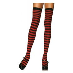 STOCKINGS THI HI STRIPED BK/RD Striped Fitted Thigh High Hosiery, Striped Thigh High Fitted Legwear, Fitted Striped Thigh High Legwear, Fitted Striped Thigh-high Legwear, Striped Thigh-high Stretch Stockings, Fitted Striped Knee-high Socks, Striped Thigh High Stretch Legwear, Striped Stretch Thigh High Legwear, Stretch Striped Thigh-high Legwear