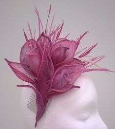 picture collection of hats,headpieces & fascinators that we sell in our online shop Diy Paper Flower Wall, Fascinator Hats Outfit, Hair Fascinators, Paper Flower Wall Art, Floral Art Arrangements, Floral Fascinators, Easy Paper Flowers