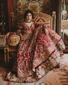 Pakistani Bridal Red, Bridal Red Lehenga, Red Lehenga Choli, Designer Bridal Lehenga Choli, Indian Designers, Indian Wedding Fashion