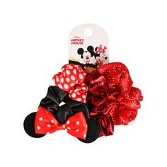 Discover the enchanting "Disney Minnie Mouse Girl's Hair Scrunchies 3-piece Set," perfect for adding a touch of Disney magic to everyday hairstyles. Each scrunchie in this set features delightful designs inspired by Minnie Mouse, showcasing her iconic polka dots and charming bow. Crafted with care and attention to detail, these scrunchies are made from quality materials to ensure durability and comfort throughout the day. They are gentle on hair while providing a secure hold, making them ideal for both practical use and adding a whimsical flair to any outfit. Whether worn individually or together, these scrunchies are versatile accessories that celebrate Minnie Mouse's timeless style and appeal. They're perfect for young Disney fans looking to showcase their love for this beloved character Minnie Mouse Hair, Red Scrunchie, Mouse Hair, Minnie Bow, Disney Charms, Minnie Mouse Girl, Hair Scrunchies, Everyday Hairstyles, Disney Girls