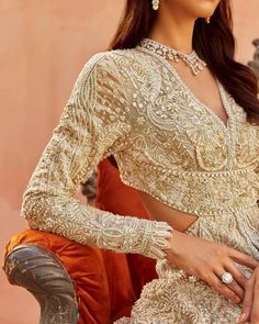 Ivory Embroidered split jacket With Skirt Designer Long Pakistani Bridal Dress | eBay Floral Embroidery Long Sleeve Sets For Reception, Long Sleeve Sets With Floral Embroidery For Reception, Festive Evening Lehenga With Long Sleeves, Traditional Long Sleeve Gown With Pearl Embroidery, Anarkali Gown With Long Sleeves For Evening, Reception Gown With Intricate Embroidery And Long Sleeves, Long Sleeve Gown With Intricate Embroidery For Reception, Intricately Embroidered Long Sleeve Gown For Reception, Long Sleeve Embroidered Dress With Zari Work For Reception