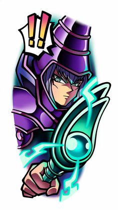 Dark Magician Tattoo, Magician Tattoo, Yugioh Tattoo, Yugioh Monsters, Dark Magician, Anime Tattoo, Anime Tattoos, Anime Comics, Tattoo Design