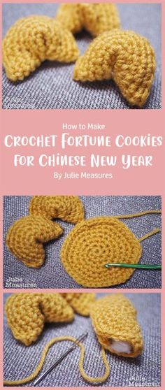 crochet fortune cookies for chinese new year