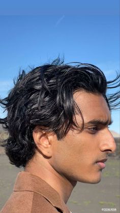 Indian Male Reference, Men Profile Reference, Middle Eastern Side Profile, Egyptian Hairstyles Men, Indian Man Reference, Indian Male Hairstyles, Hooked Noses Men, Jeenu Mahadevan Aesthetic, Indian Man Hairstyle